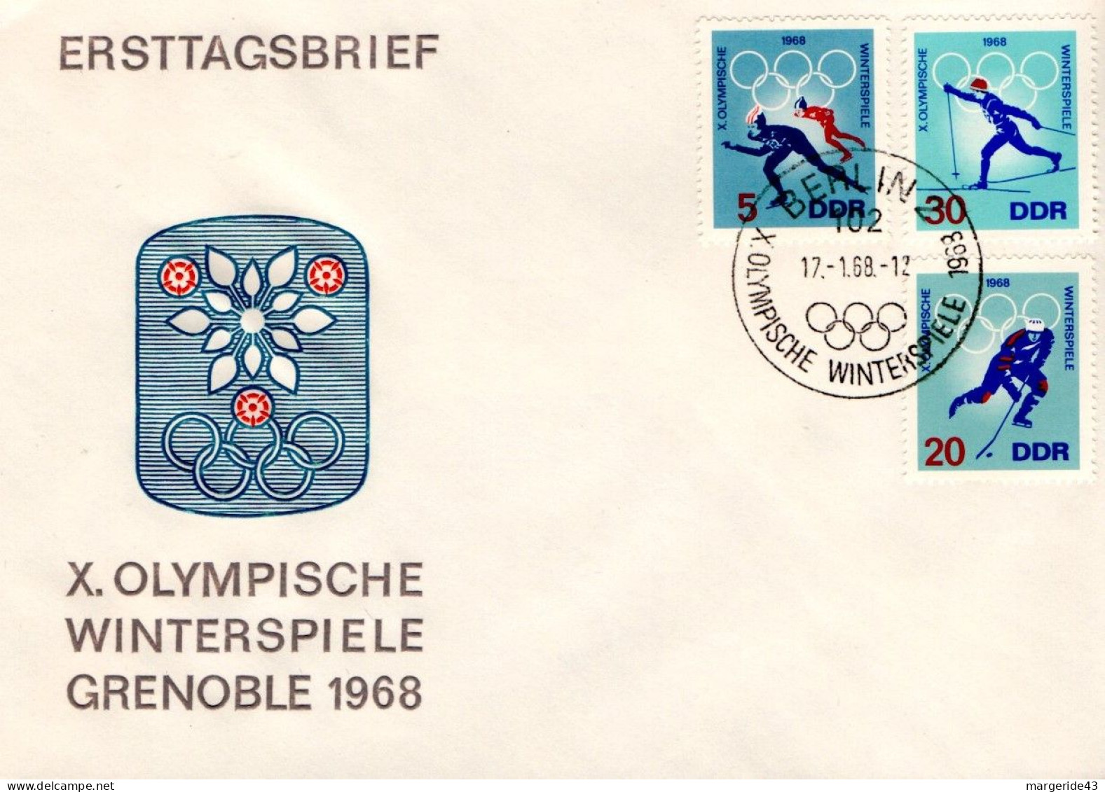 ALLEMAGNE RDA DDR LOT DE 71 FDC  TOUS DIFFERENTS