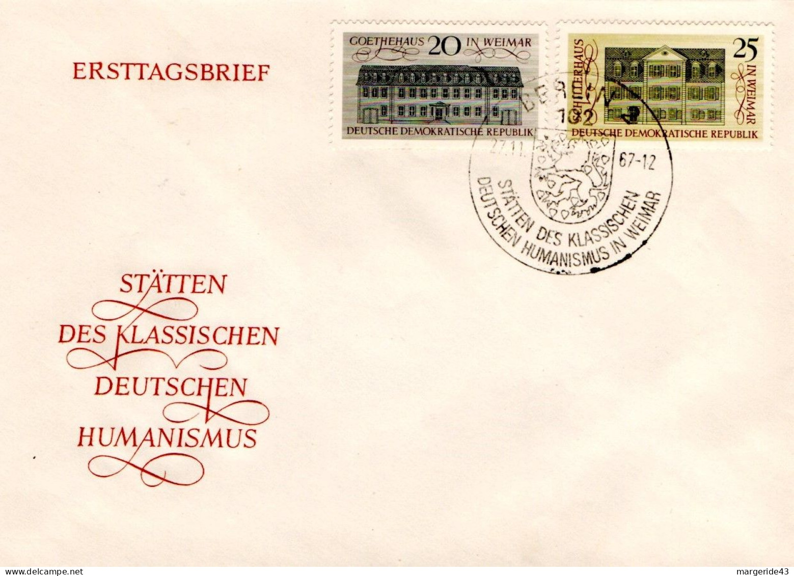 ALLEMAGNE RDA DDR LOT DE 71 FDC  TOUS DIFFERENTS