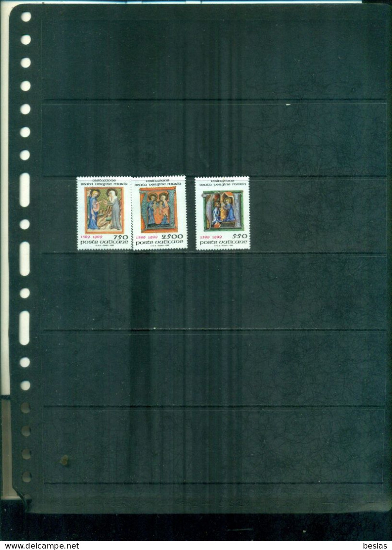 VATICAN 600 FETE DE LA VISITATION 3 VAL NEUFS A PARTIR DE 0.75 EUROS - Unused Stamps