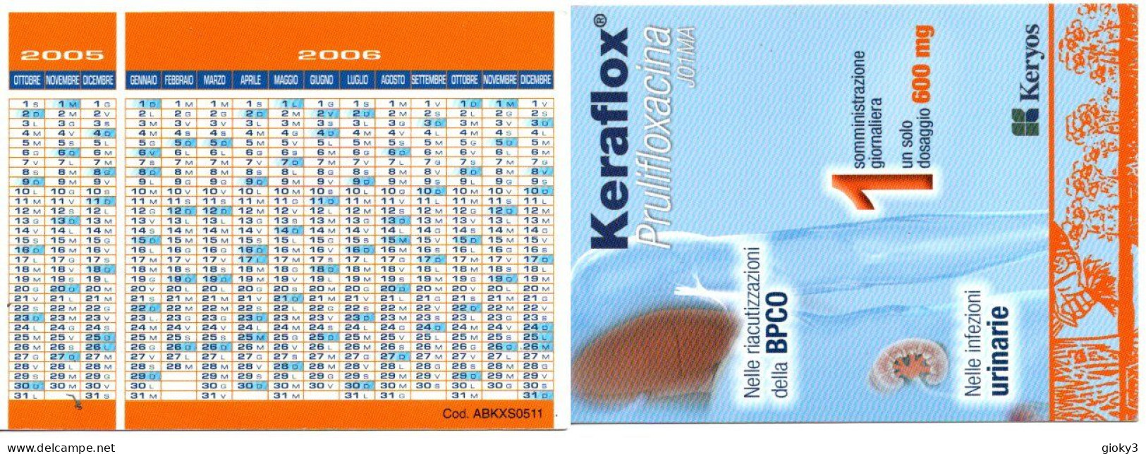 CALENDARIO FORMATO PICCOLO 2005/6 FARMACEUTICO KERYOS - Small : 2001-...