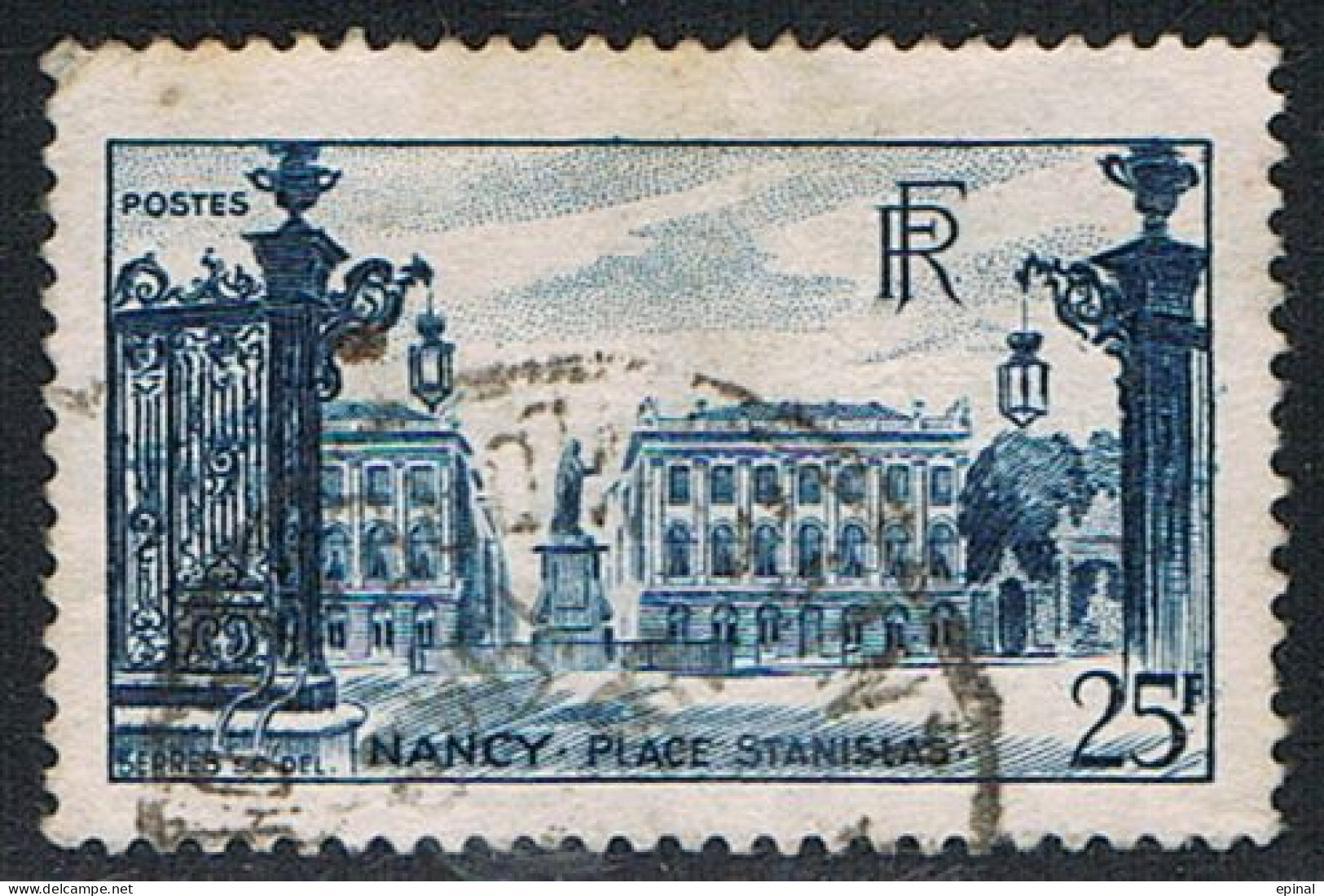 FRANCE : N° 822 Oblitéré (Place Stanislas, à Nancy) - PRIX FIXE - - Used Stamps