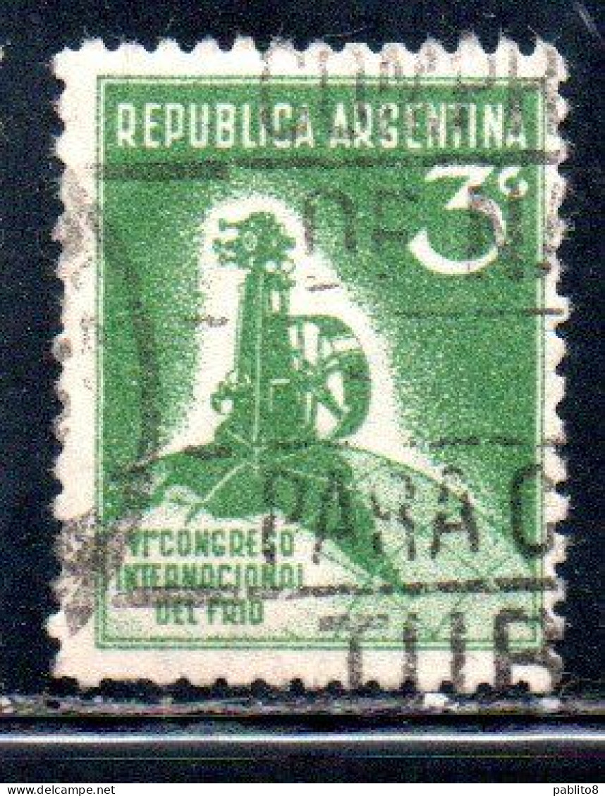 ARGENTINA 1932 INTERNATIONAL REFRIGERATION CONGRESS COMPRESSOR 3c USED USADO OBLITERE' - Usados