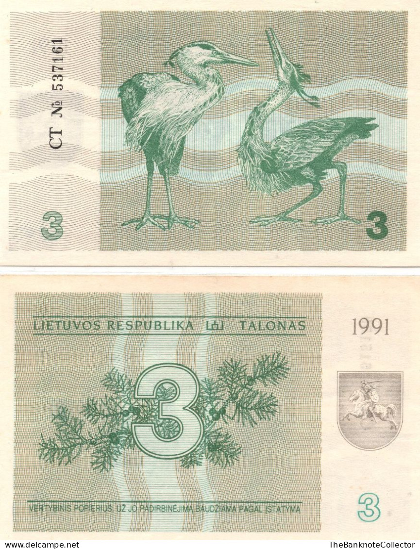 Lithuania 3 Talonas P-33 UNC - Lituania