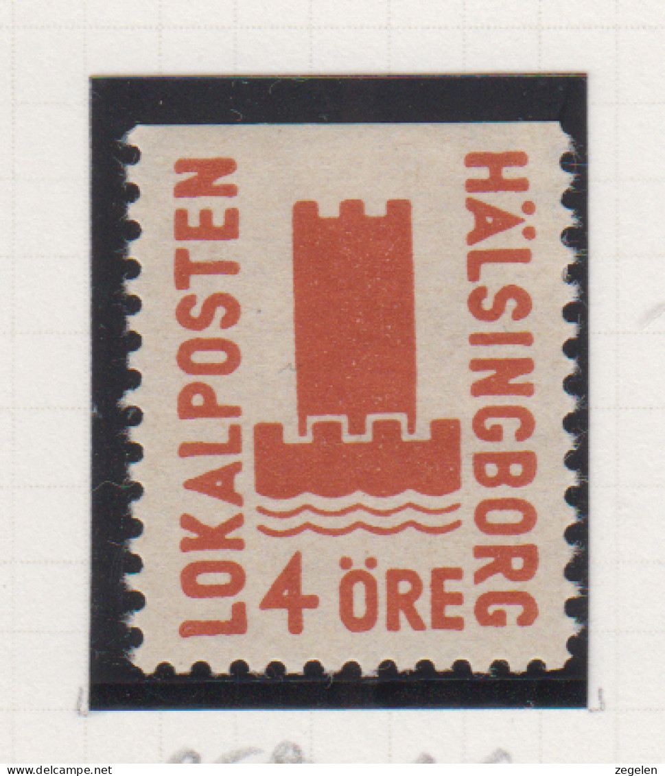 Zweden Lokale Zegel Cat. Facit Sverige 2000 Private Lokaalpost Hälsingborg 25 ;boven Ongetand - Local Post Stamps