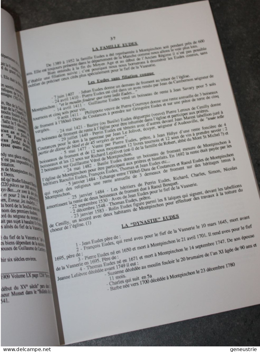 Livre 2001 "Montpinchon Autrefois  - 1ère Partie - Moulins, Meuniers, Foulons, Huiliers) Par Edmond Lemonchois - Normandië