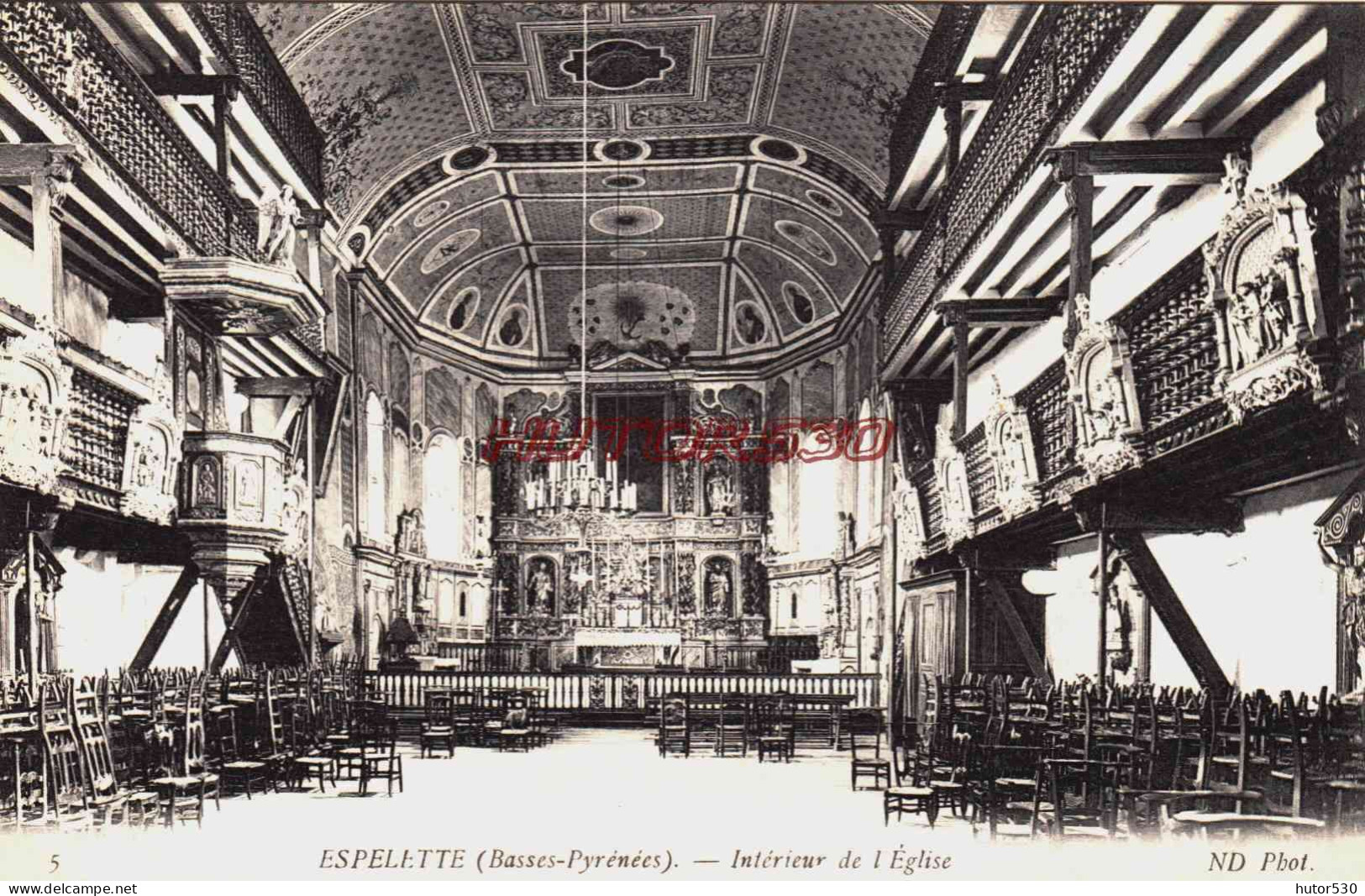 CPA ESPELETTE - PYRENEES ATLANTIQUES - L'EGLISE - Espelette