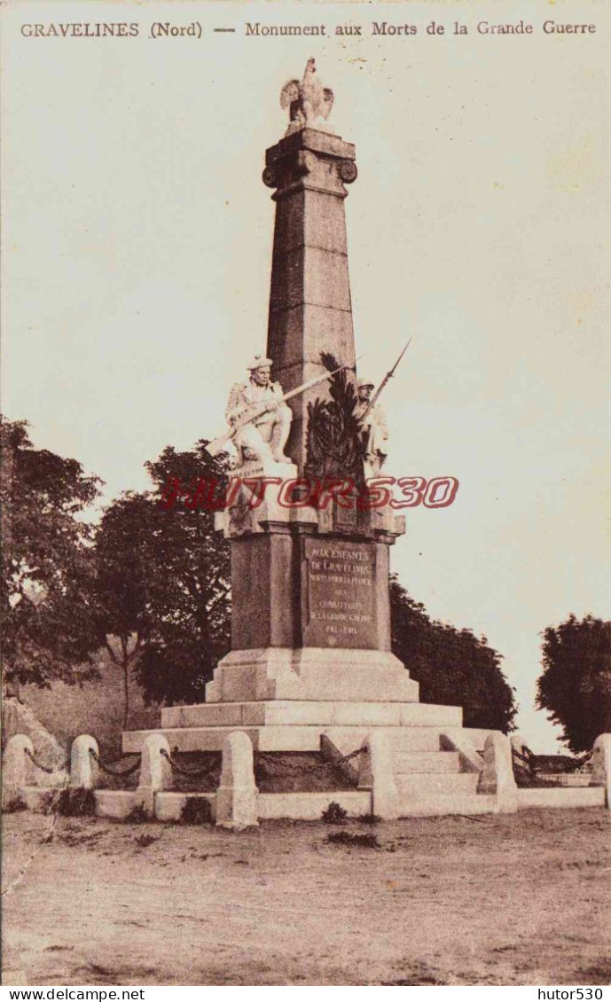 CPA GRAVELINES - NORD - MONUMENT AUX MORTS - Gravelines