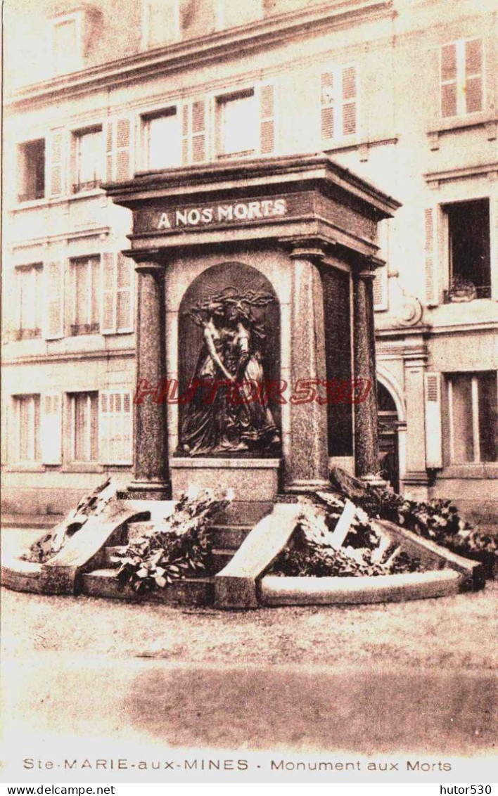 CPA SAINTE MARIE AUX MINES - HAUT RHIN - MONUMENT AUX MORTS - Sainte-Marie-aux-Mines