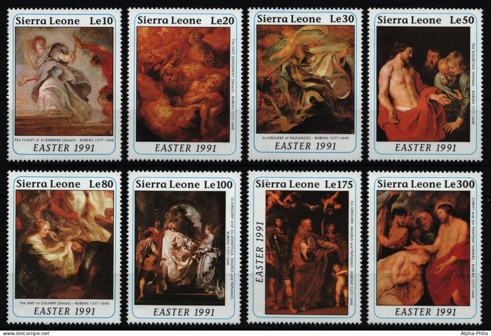 Sierra Leone 1990 - Mi-Nr. 1593-1600 ** - MNH - Gemälde / Paintings - Rubens - Sierra Leona (1961-...)