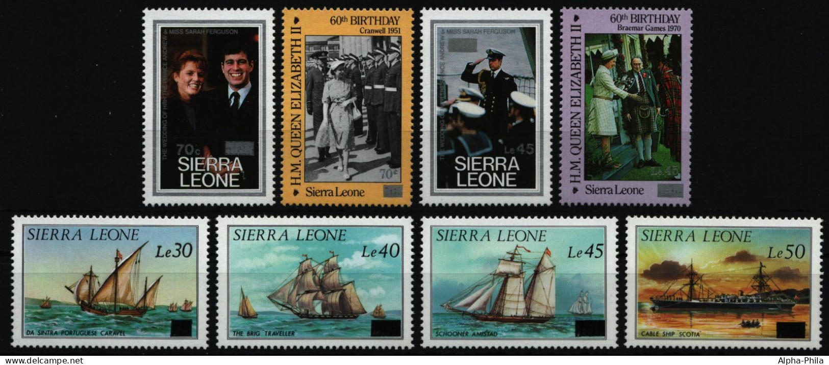 Sierra Leone 1986 - Mi-Nr. 916-923 ** - MNH - Freimarken / Definitives - Sierra Leona (1961-...)