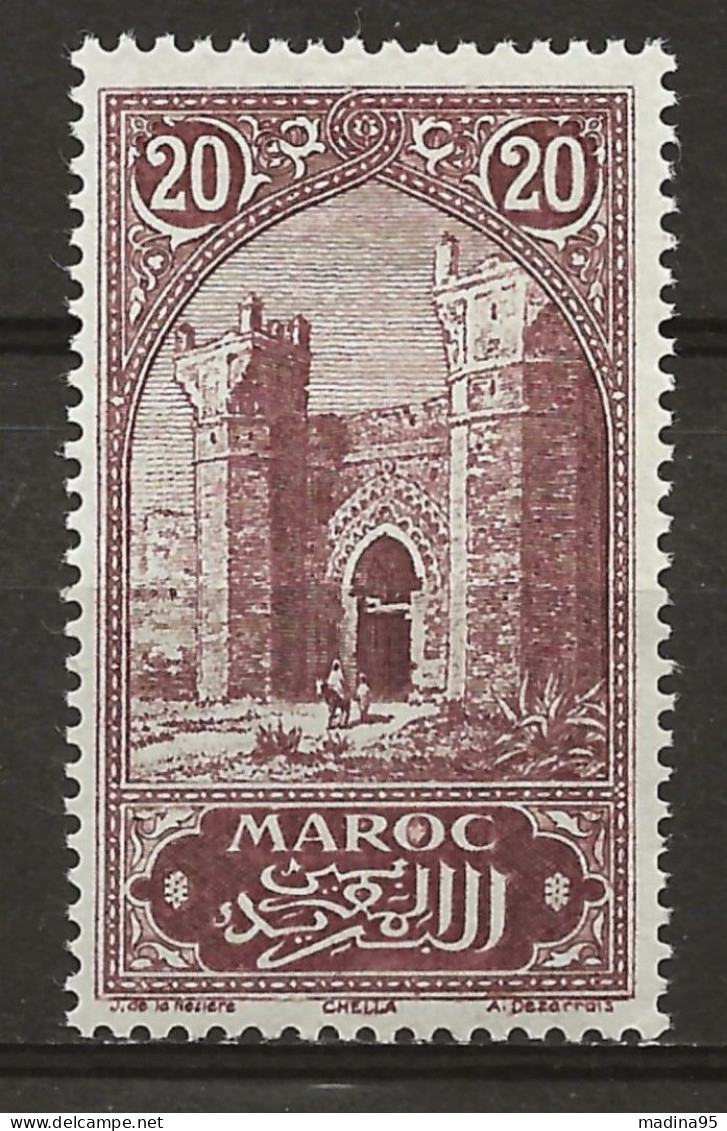 MAROC Colo:, *, N° YT 69, Ch., VAR.: Tache Blanche Dans "O", TB - Unused Stamps