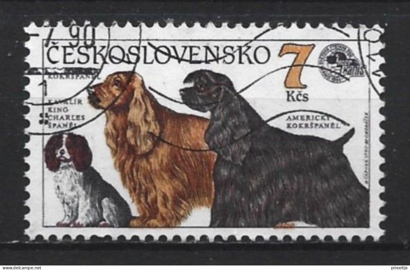Ceskoslovensko 1990 Dogs  Y.T. 2858 (0) - Oblitérés