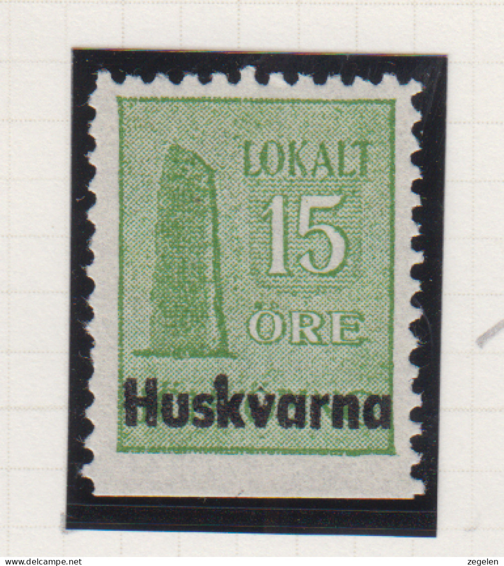 Zweden Lokale Zegel Cat. Facit Sverige 2000 Private Lokaalpost Huskvarna 15 Onder Ongetand - Local Post Stamps