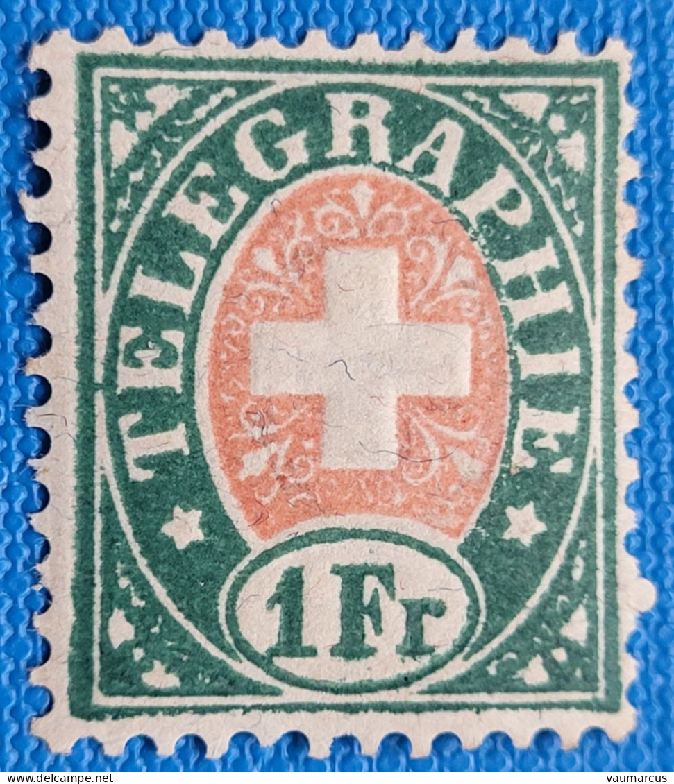 Zu 17 / Mi 17 / YT 5A **/MNH SBK 17 CHF Voir 2 Scan + Description - Télégraphe