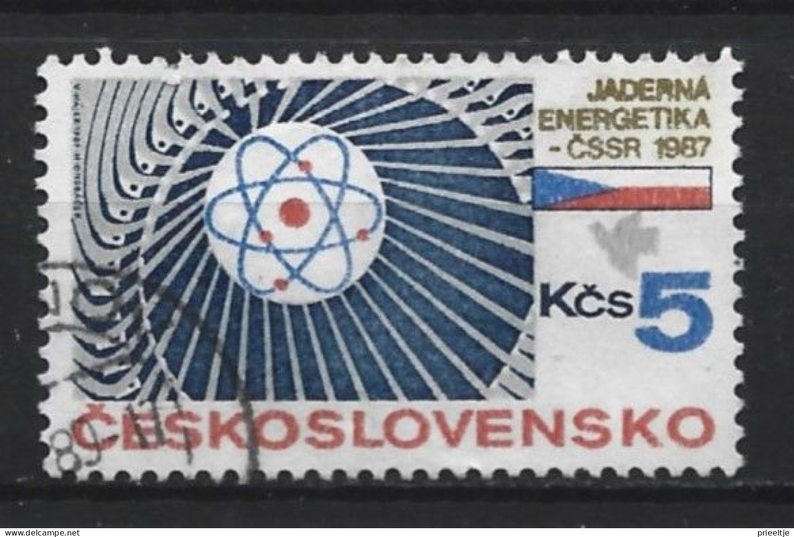 Ceskoslovensko 1987  Atomic Symbol Y.T. 2718 (0) - Used Stamps
