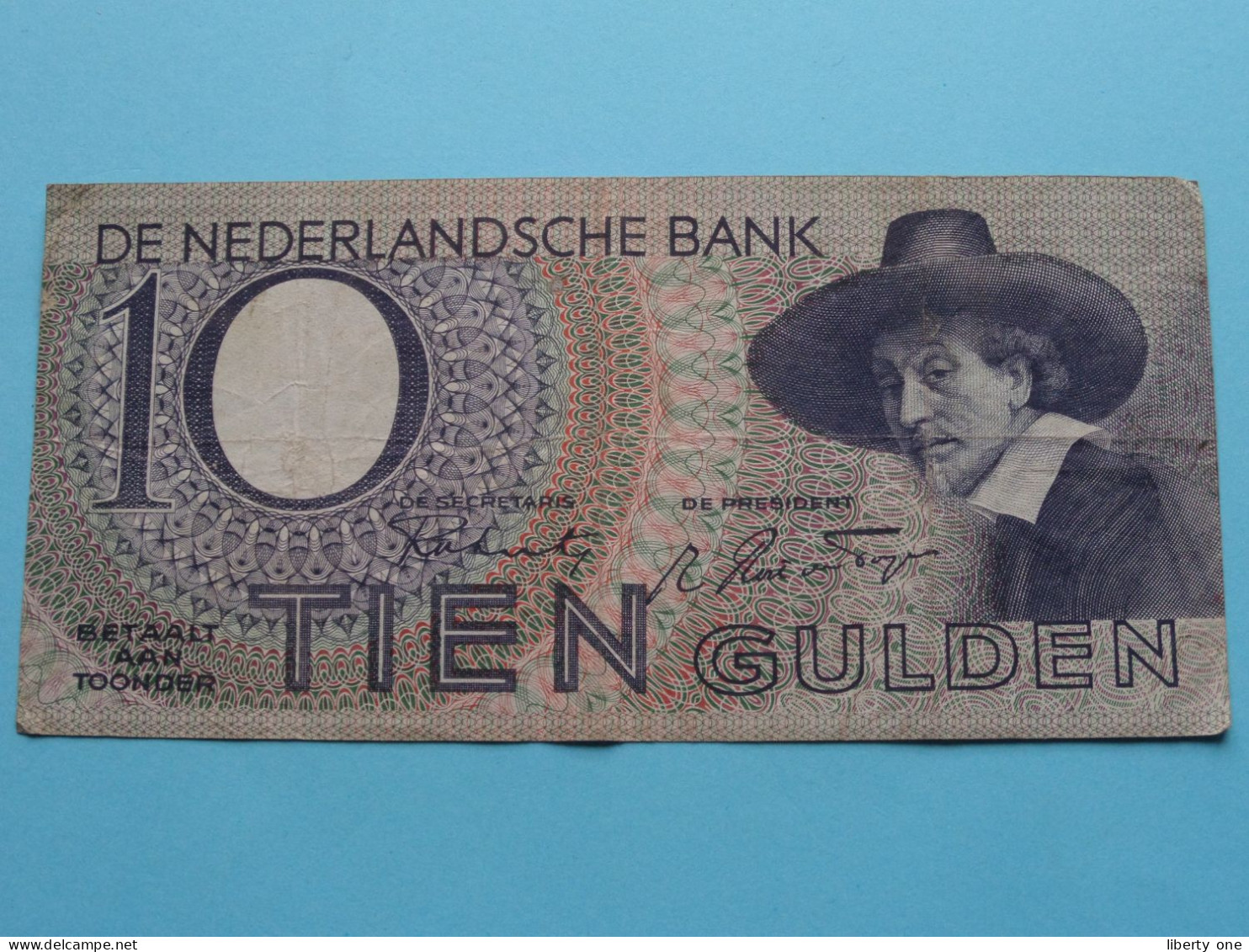 10 Gulden ( 3 BL 023007 ) Nederland - Amsterdam 9 Nov 1943 ( For Grade, Please See SCANS ) ! - 10 Florín Holandés (gulden)