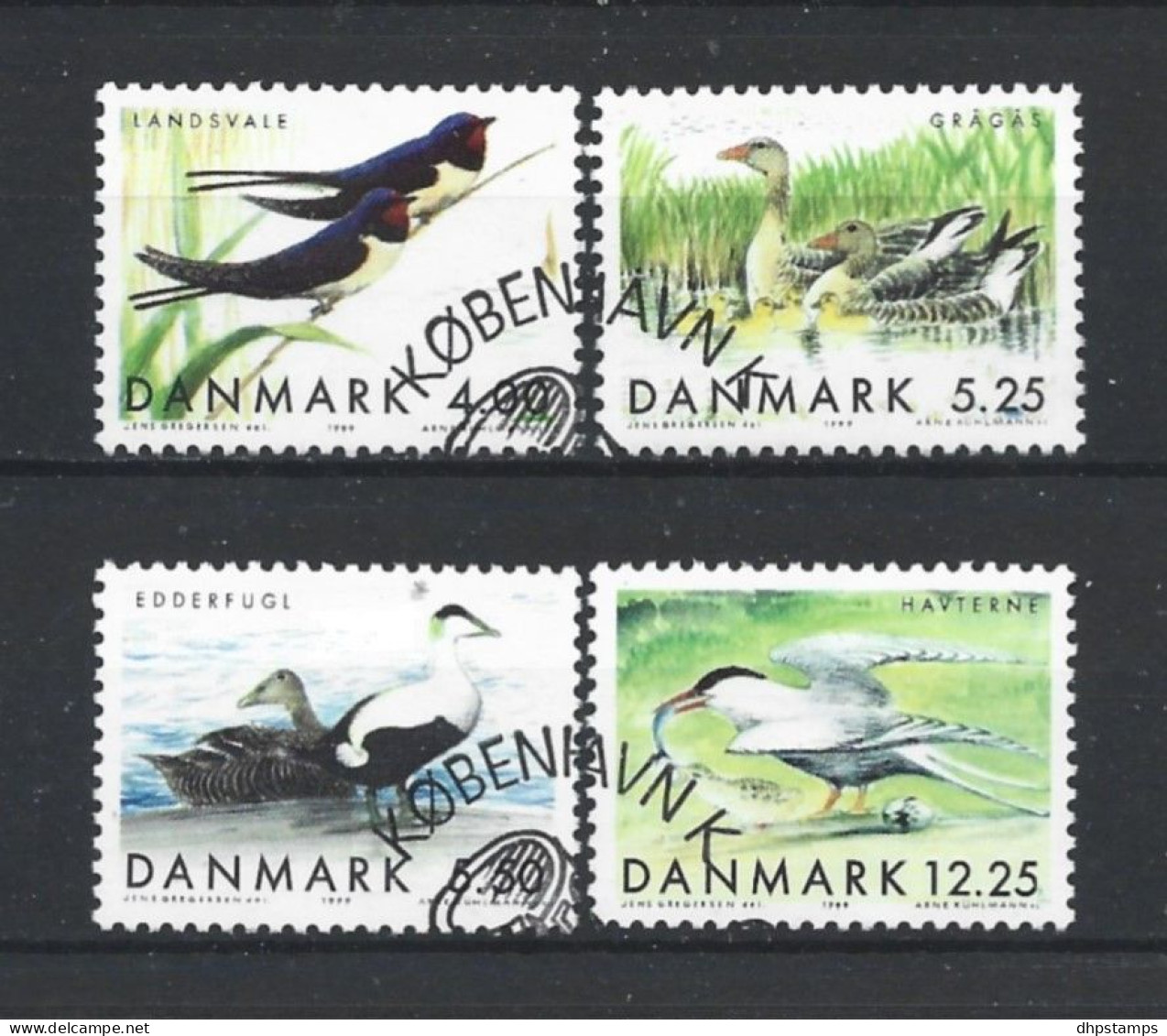 Denmark 1999 Birds Y.T. 1222/1225 (0) - Usado
