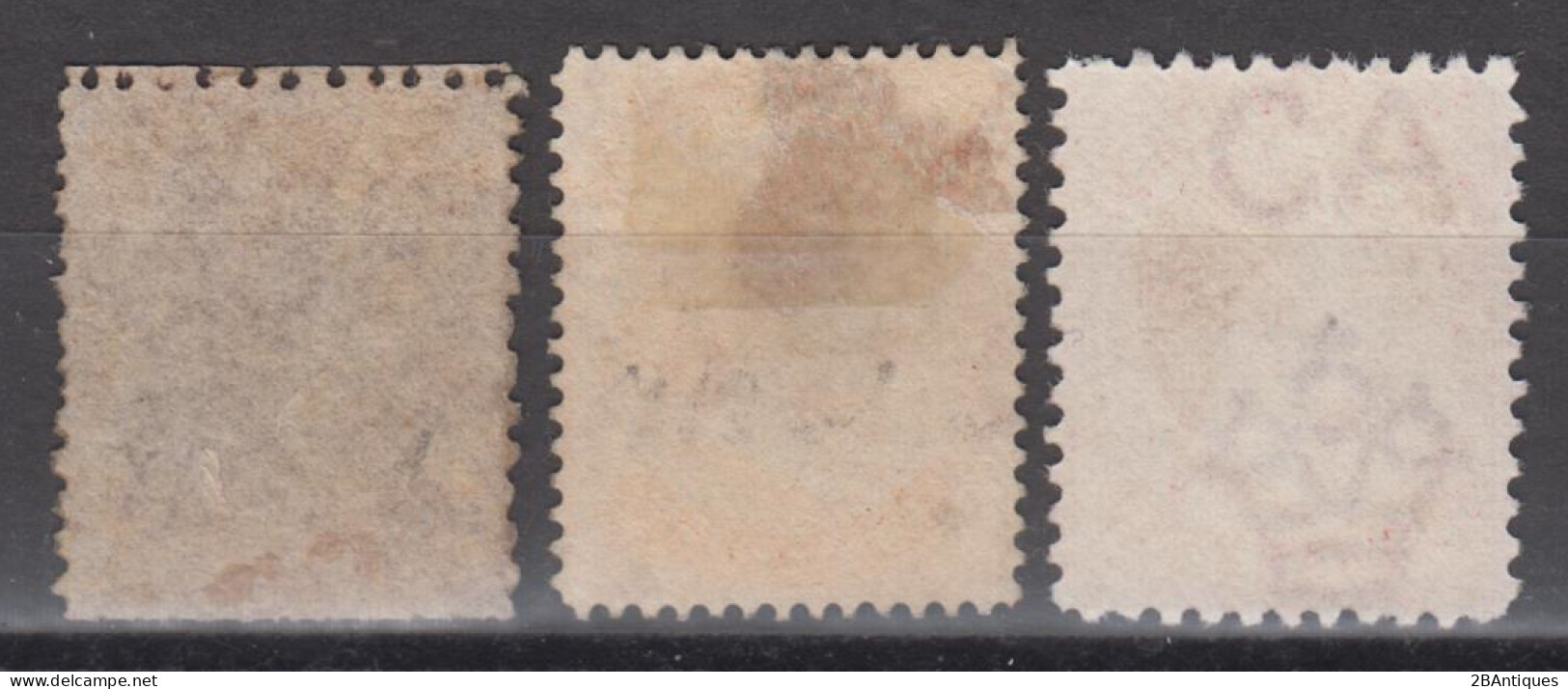 TURKS ISLANDS - 3 Different Early Stamps Queen Victoria - Turks- En Caicoseilanden