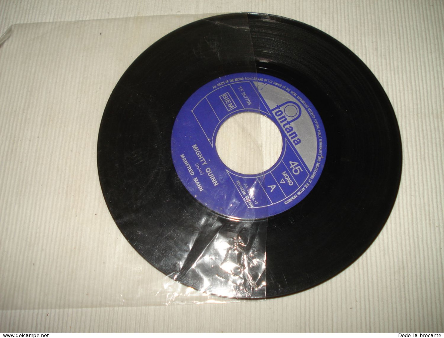 B14 / Manfred Mann – Mighty Quinn - 7" – Fontana – TF 267798 - BE 1968  VG++ - Rock