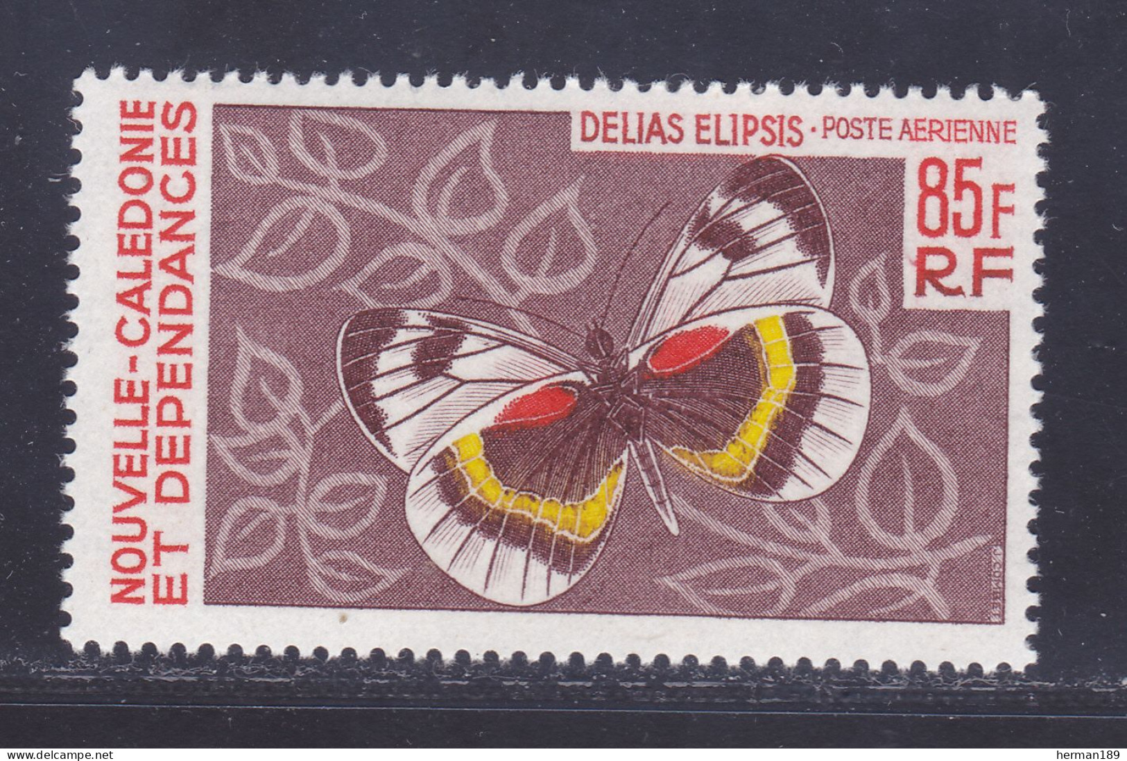 NOUVELLE CALEDONIE AERIENS N°   94 ** MNH Neuf Sans Charnière, TB (D7687) Papillons - 1967-68 - Nuevos