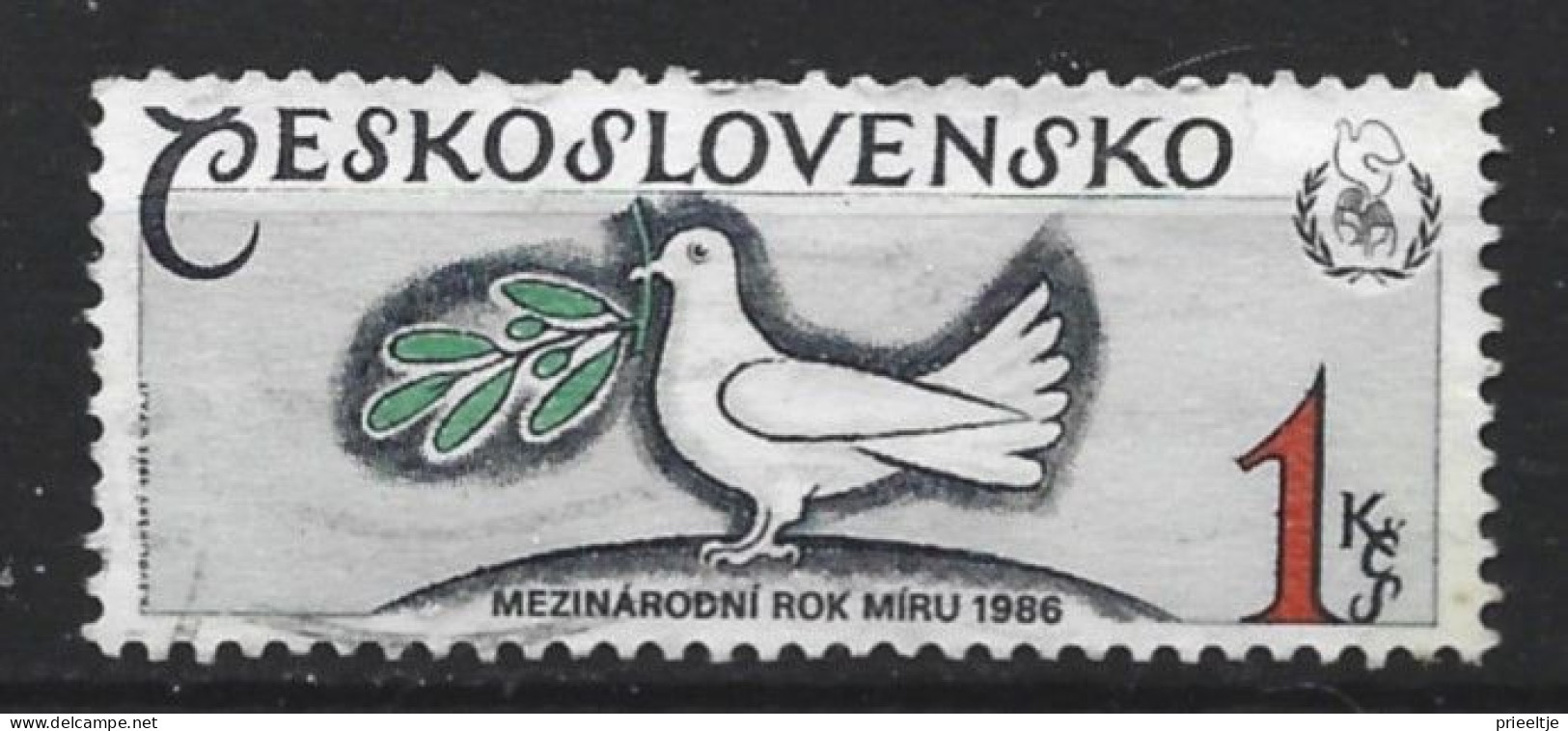 Ceskoslovensko 1986  Int. Peace Year  Y.T. 2661 (0) - Used Stamps