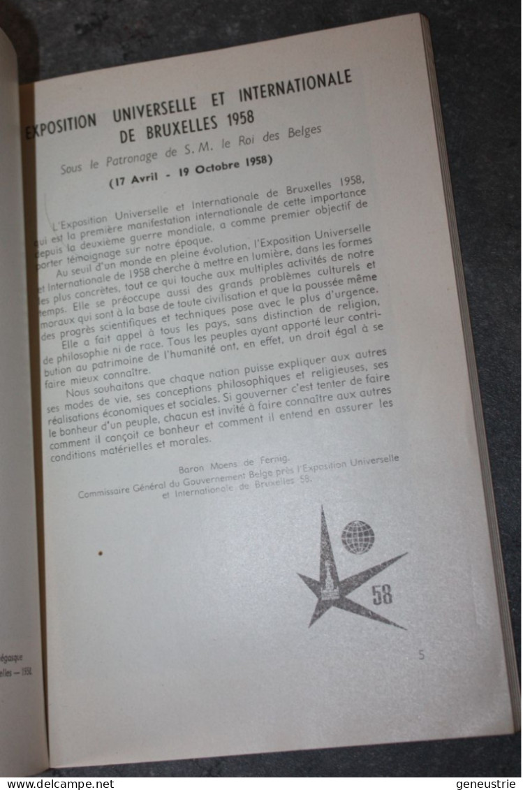 Livre 1958 "La Principauté De Monaco à L'Exposition Universel Et Internationale De Bruxelles 1958" - Non Classés