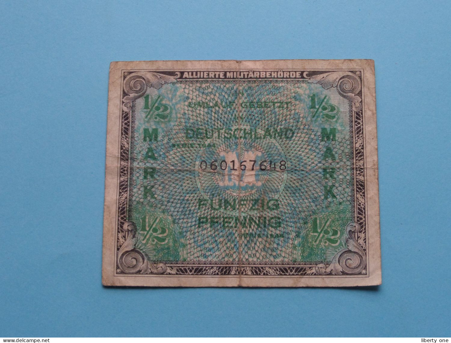 1/2 Mark - Funfzig Pfennig Deutschland ( 060167648 ) Alliierte Militärbehörde ( For Grade, Please See SCANS ) ! - 1/2 Mark