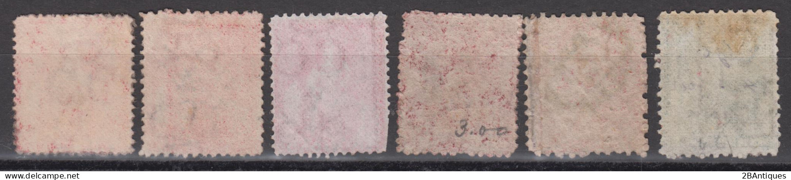 TRINIDAD - 6 Early Stamps Britannia - Trinité & Tobago (...-1961)