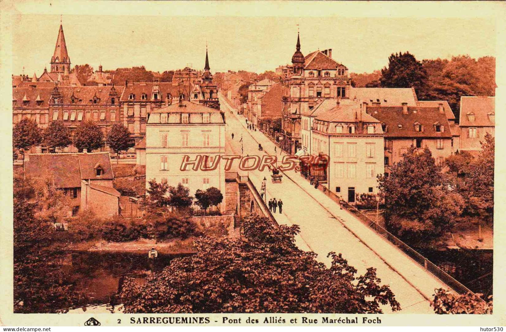 CPA SARREGUEMINES - MOSELLE - PONT DES ALLIES - Sarreguemines