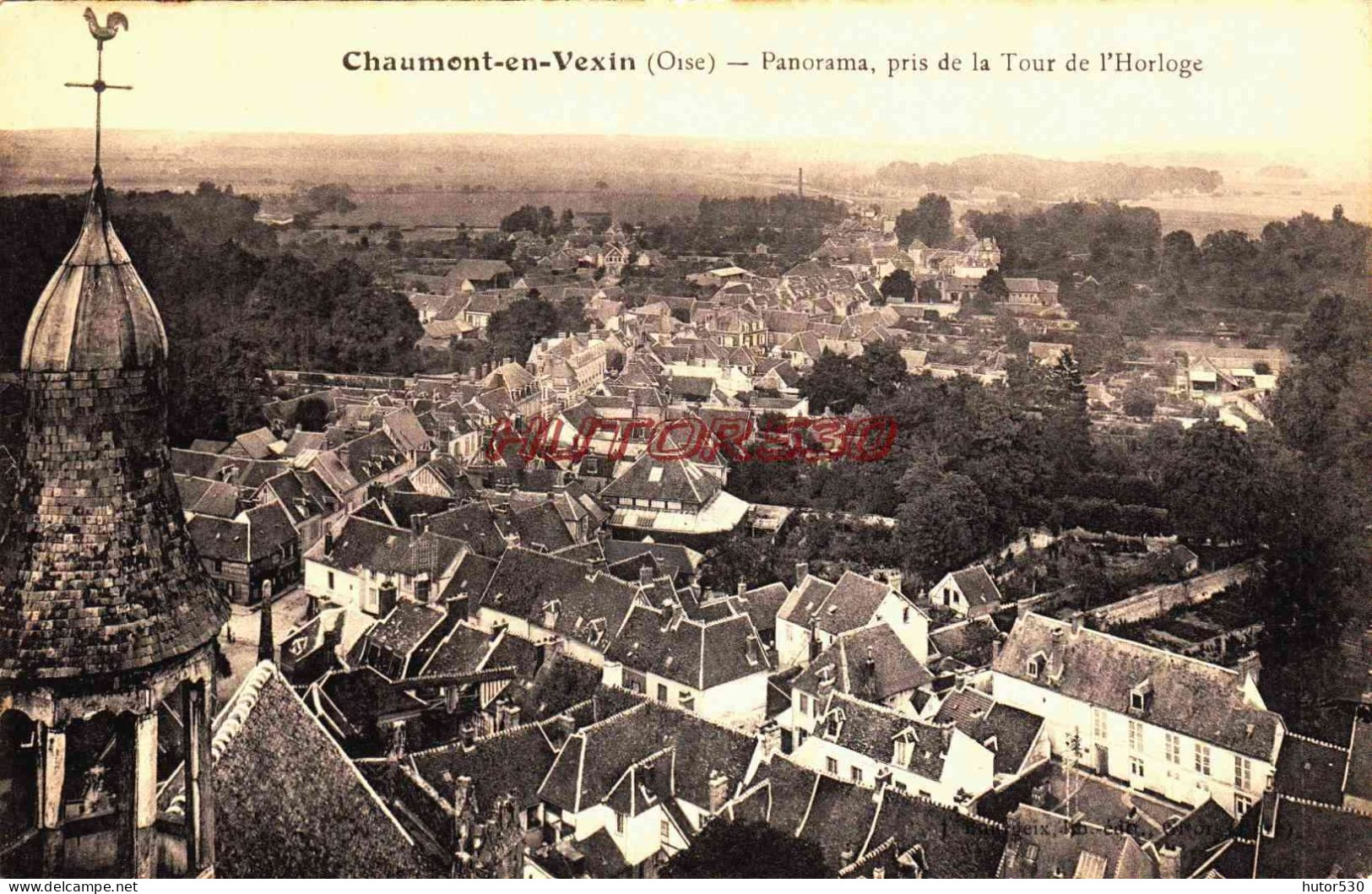 CPA CHAUMONT EN VEXIN - OISE - PANORAMA - Chaumont En Vexin