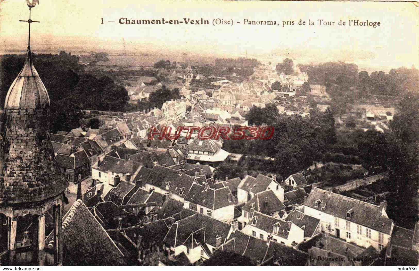 CPA CHAUMONT EN VEXIN - OISE - PANORAMA - Chaumont En Vexin