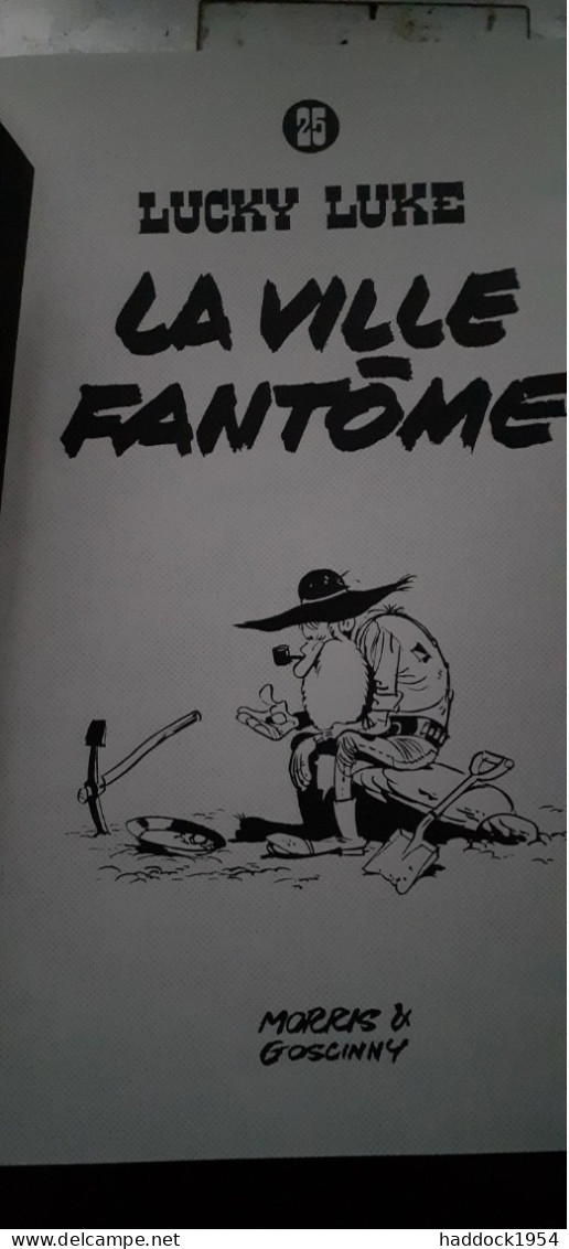 la ville fantôme LUCKY LUKE MORRIS GOSCINNY éditions black et white 2023