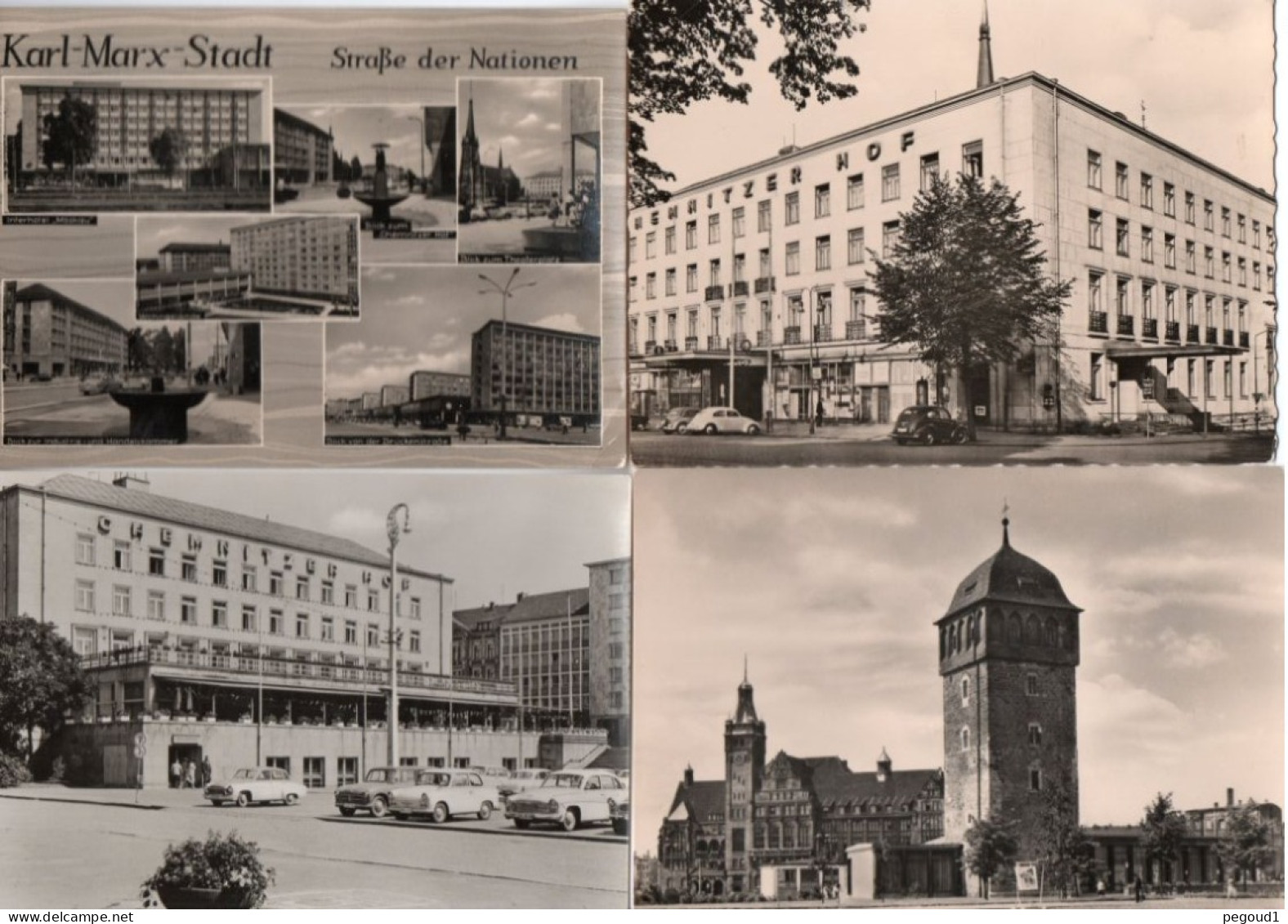 CHEMNITZ. KARL-MARX-STADT ( SAXE )  LOT 12 CARTES POSTALES  Achat Immédiat - Chemnitz (Karl-Marx-Stadt 1953-1990)