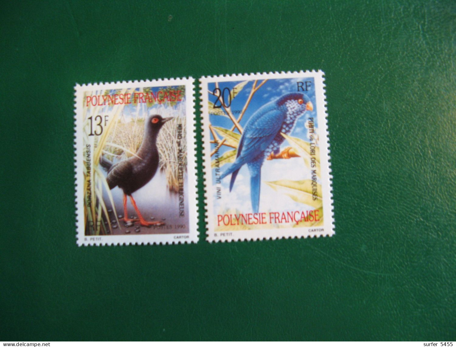 P0LYNESIE YVERT PO ORDINAIRE N° 360/361 TIMBRES NEUFS ** LUXE - MNH - SERIE COMPLETE- COTE 1,85 EURO - Ungebraucht