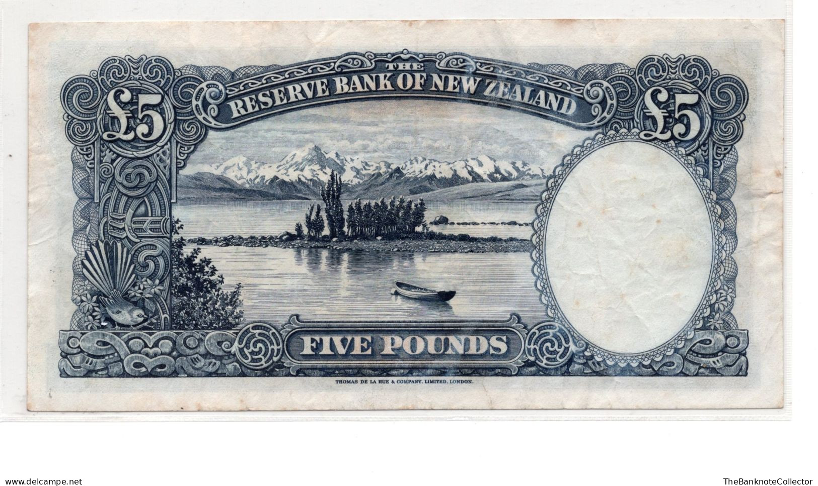 New Zealand 5 Pounds ND 1960-67 Captain Cook Fleming Sign P-160 Very Fine - Nueva Zelandía