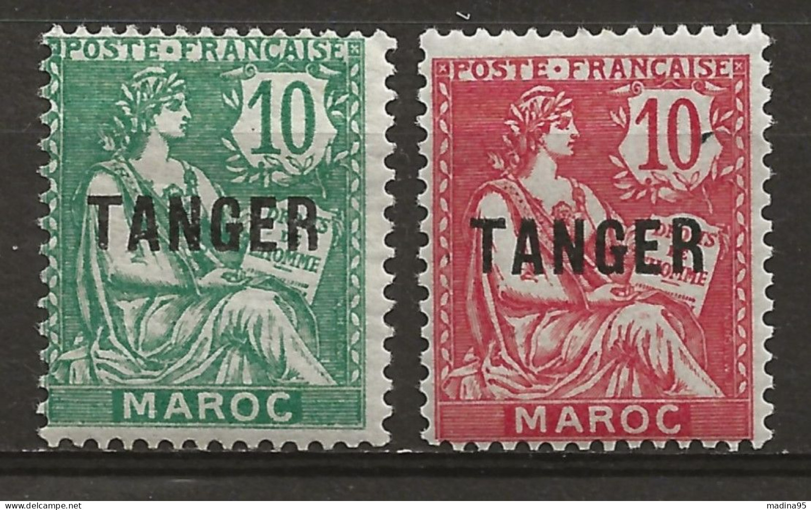 MAROC Colo:, *, N° YT 85 Et 86, Ch., TB - Unused Stamps
