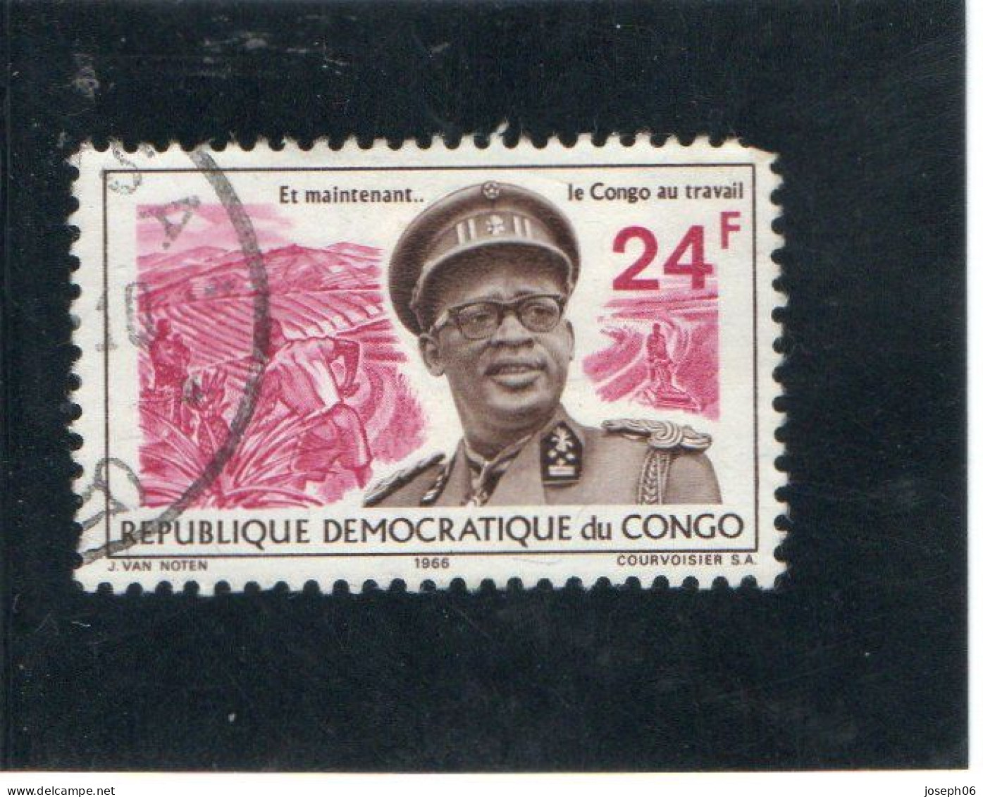 CONGO  BELGE 1966  Y.T. N° 617  à  624  Incomplet  624  Oblitéré  Frais De Gestion Compris - Usati