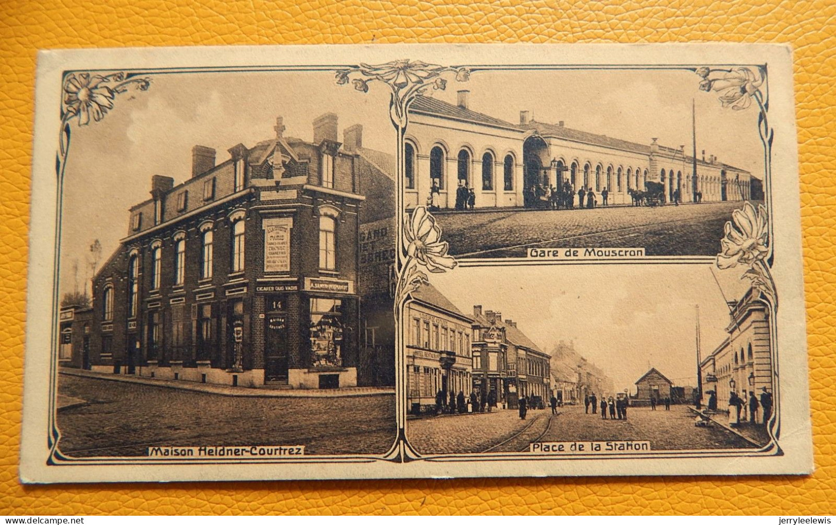 MOUSCRON  -  Maison Heidner-Courtrez - Gare - Place De La Station  - Multi-vues   (14 X 7.5 Cm) - Mouscron - Moeskroen