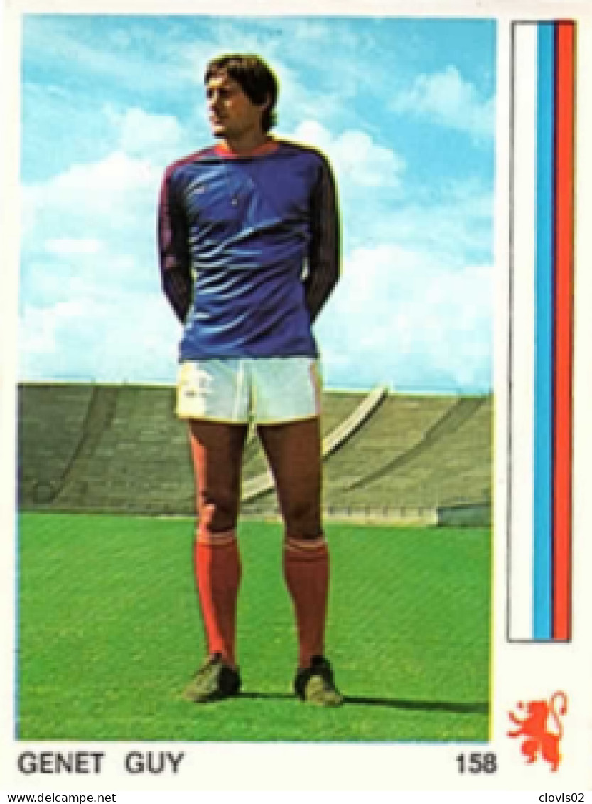 158 Guy Genet - Olympique Lyonnais - Leon Glowacki Football 78 France NO PANINI Sticker Vignette - Autres & Non Classés