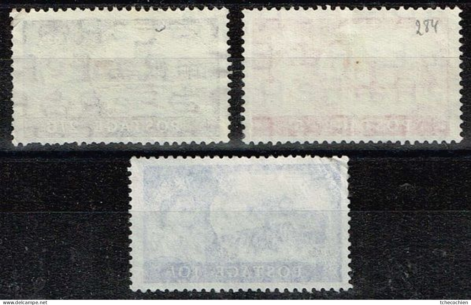 Grande-Bretagne - 1955 - Y&T N° 283 à 285, Oblitérés - Gebruikt