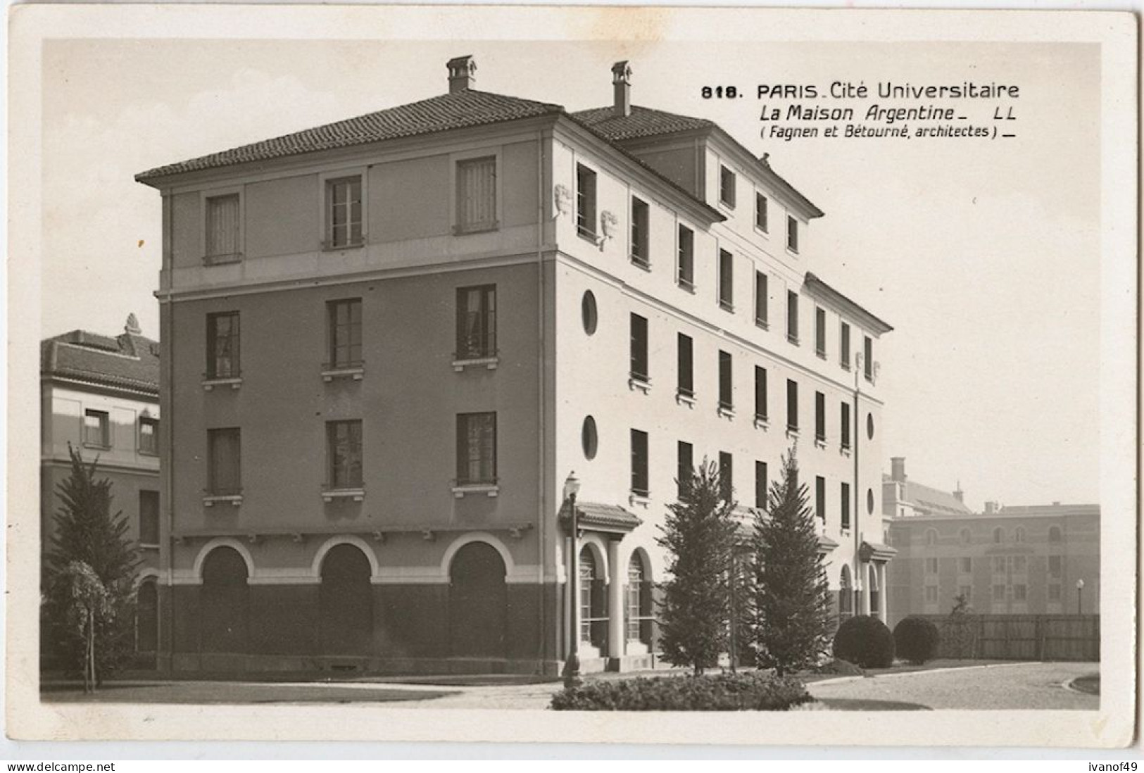 PARIS - CPSM - Cité Universitaire "La Maison Argentine" - Onderwijs, Scholen En Universiteiten