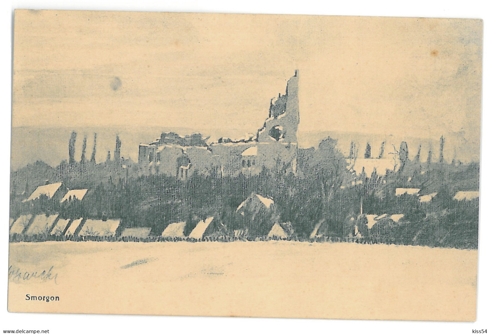 BL 27 - 13899 SMORGON, Belarus, Panorama - Old Postcard - Used - 1916 - Bielorussia