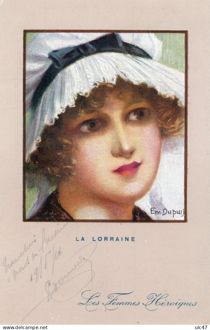 - Les Femmes Héroïques. -   LA LORRAINE - Scan Verso - - Lorraine