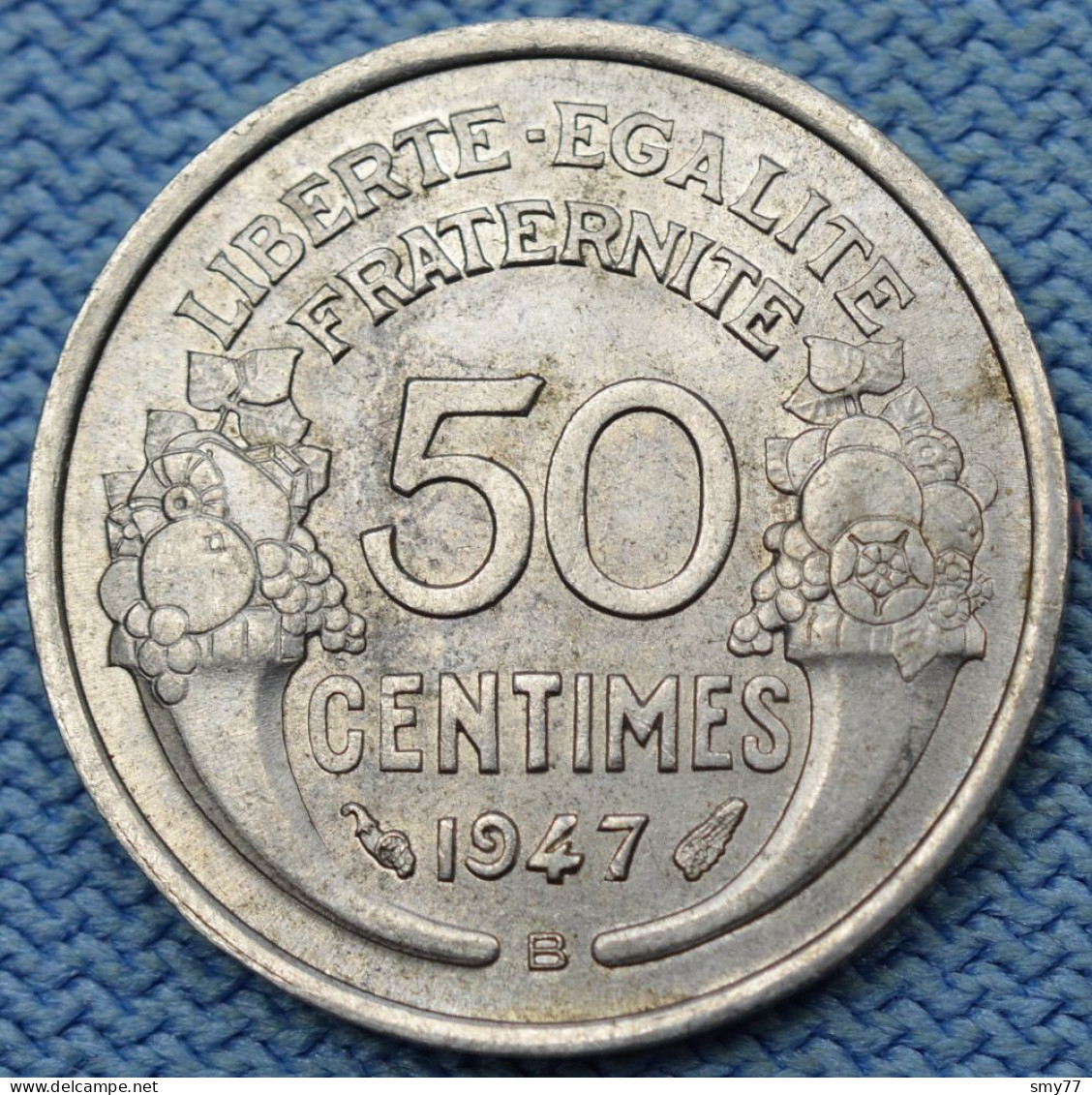 France • 50 Centimes 1947 B • SUP / AU55 • Morlon • [24-505] - 50 Centimes