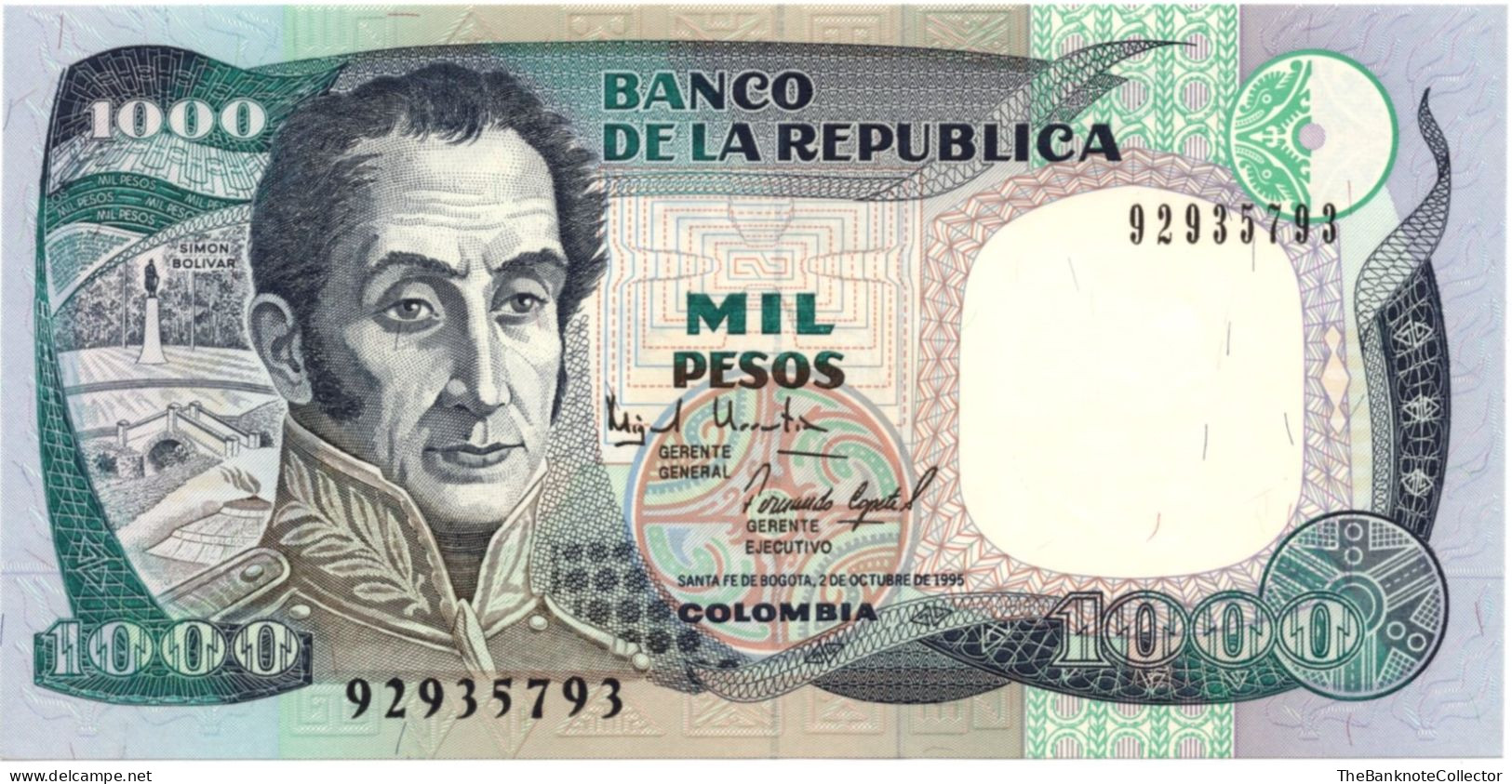 Colombia 1000 Pesos 1995 P-438 UNC - Colombia