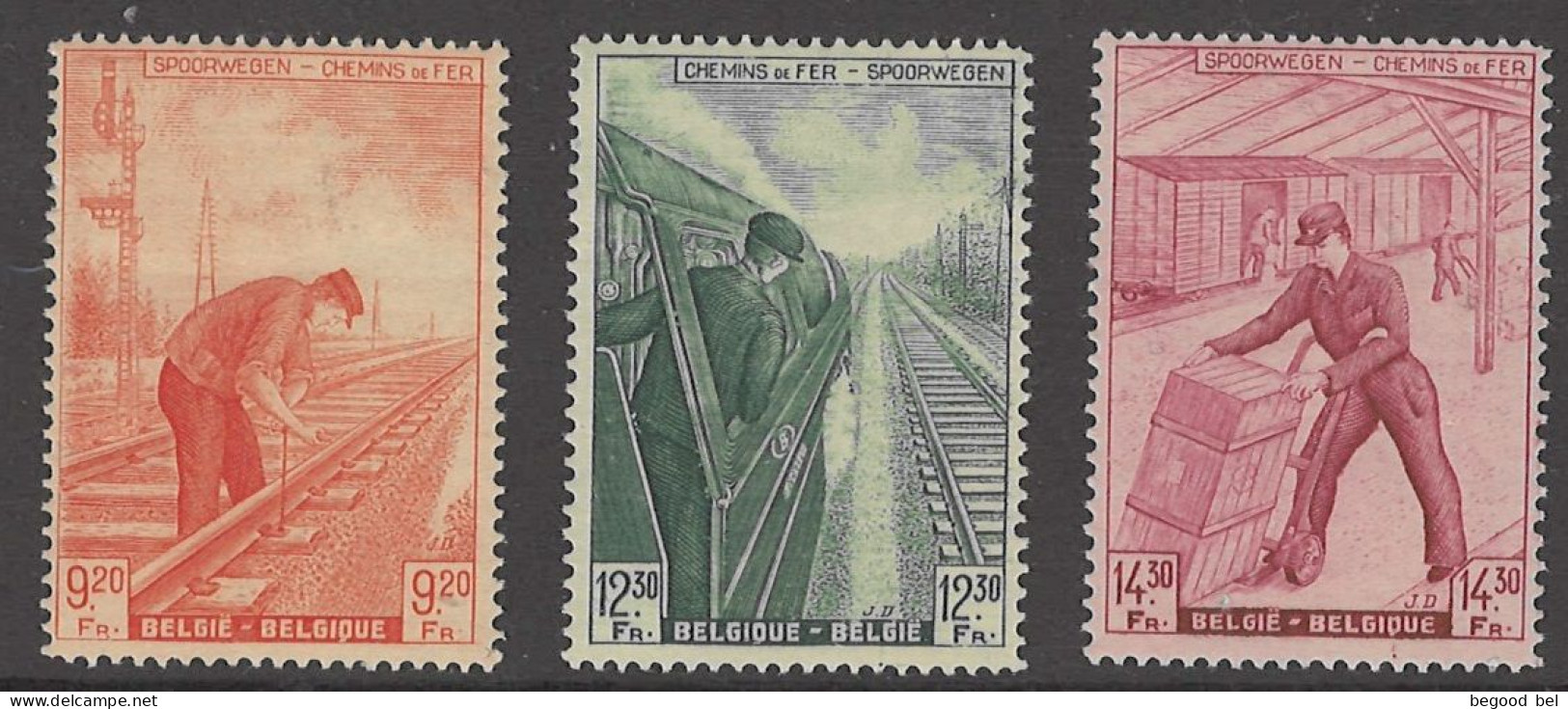 BELGIUM - 1942 - MNH/**  -  COB TR260-262  - Lot 25959 - Neufs