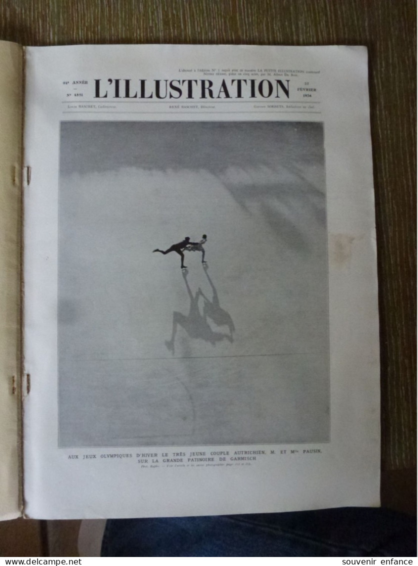 L'Illustration Février 1936 Jeux Olympiques Garmisch D'Hiver Ski Tension Chine Japon Photographie Expo Paquebot France - L'Illustration