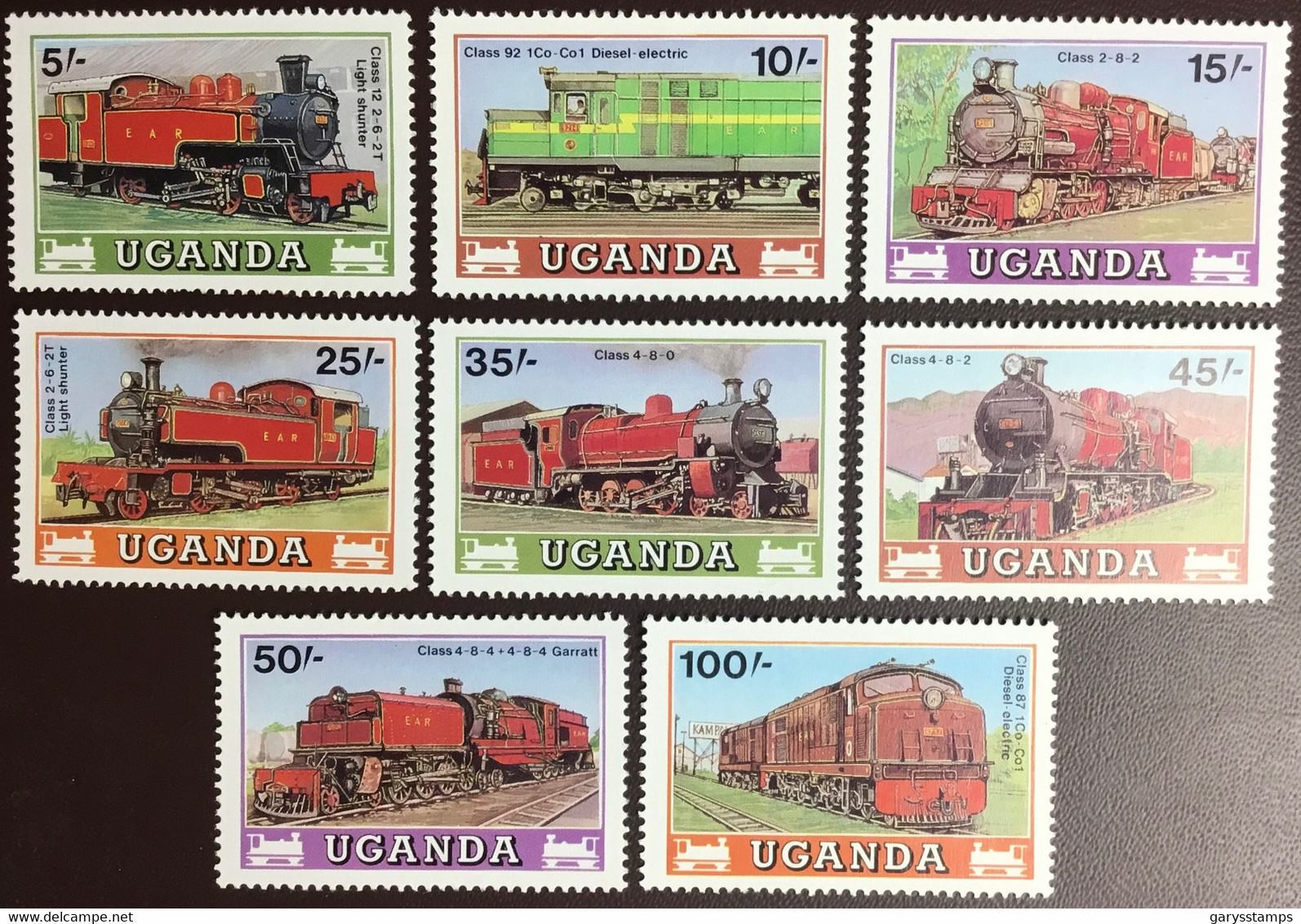 Uganda 1988 Locomotives Trains MNH - Uganda (1962-...)