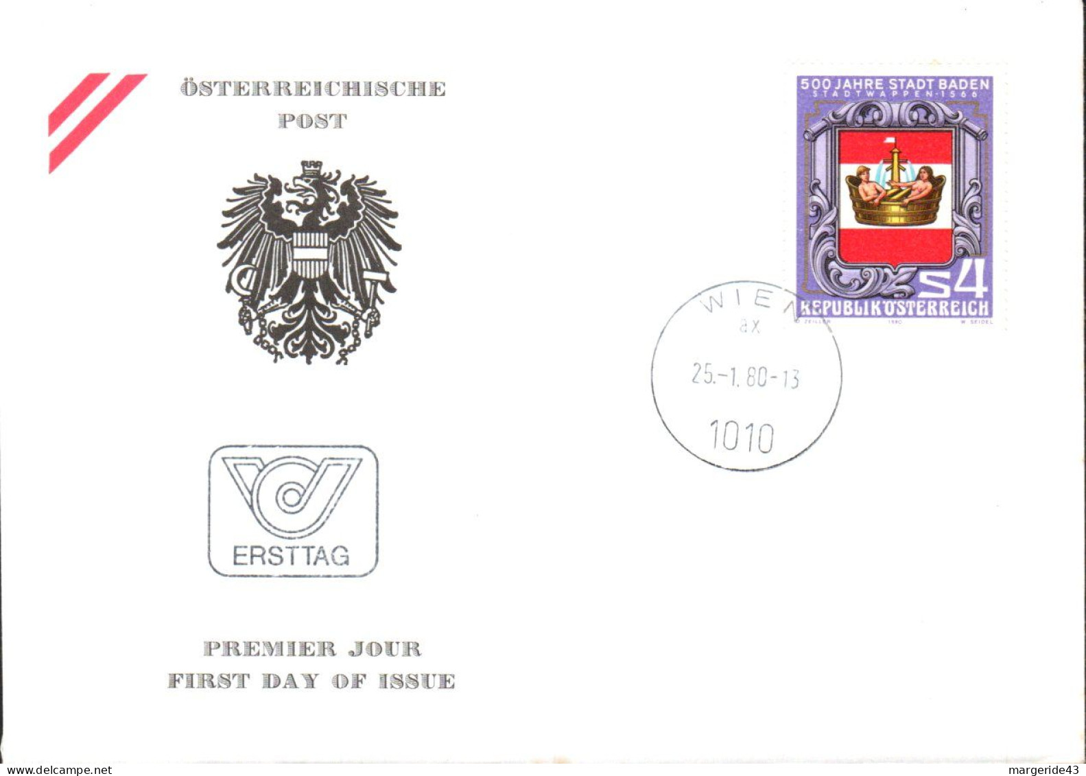 AUTRICHE  LOT DE 86 FDC DIFFERENTES