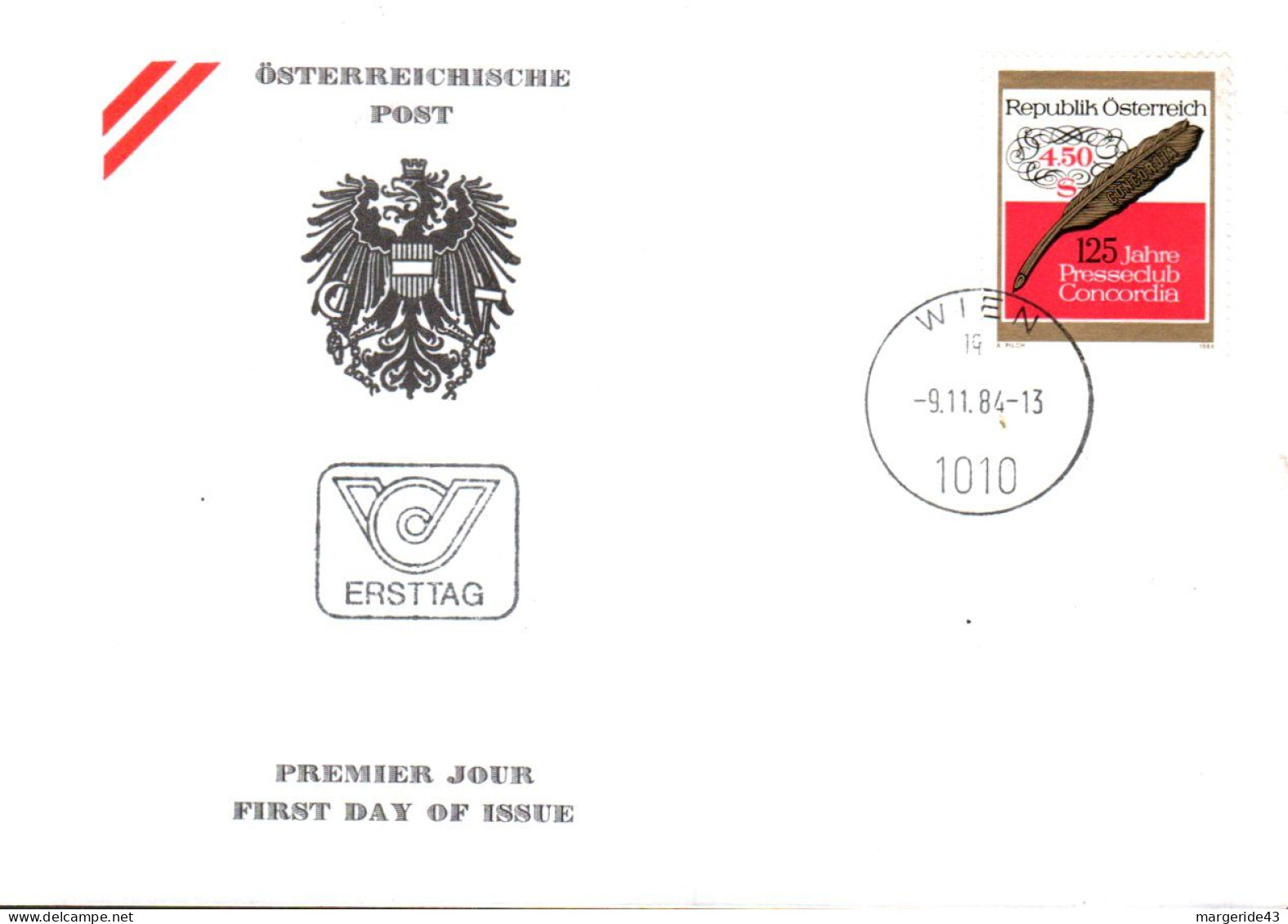 AUTRICHE  LOT DE 86 FDC DIFFERENTES